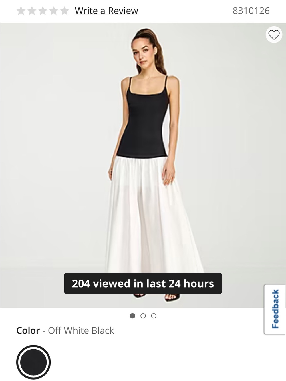 jcpenney Off White and Black Maxi Dress